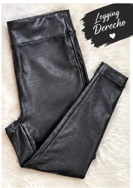 Spanx Faux Leather Leggings - Medium Petite (M/P) - Metallic Black🎀 - Image 6