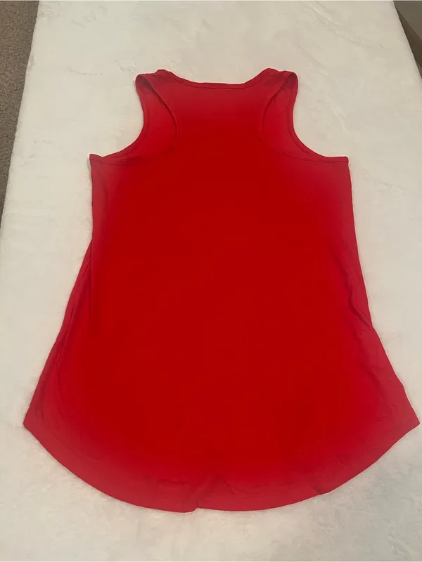 Vibrant Red Racerback Tank Top - Image 2