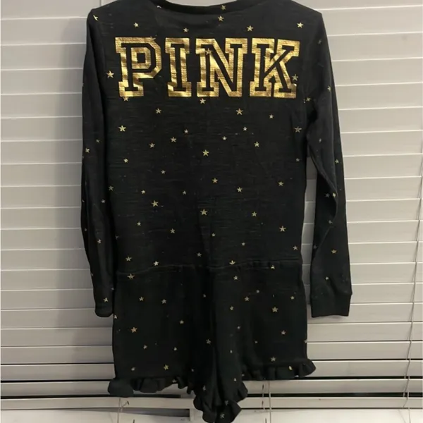 Pink romper long sleeve medium - Image 6
