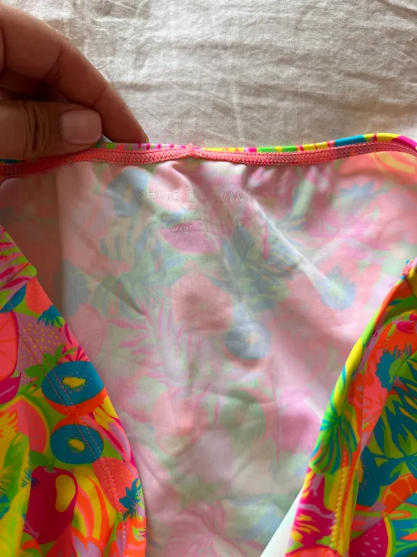 White Fox Neon Twist Skirt Tropicana Print Cover Up - Image 5