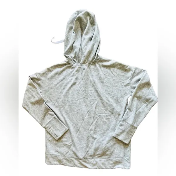 Yogalicious‎ Activewear Grey Hooded Fleece Pullover Top MEDIUM Sporty Workout - Image 10