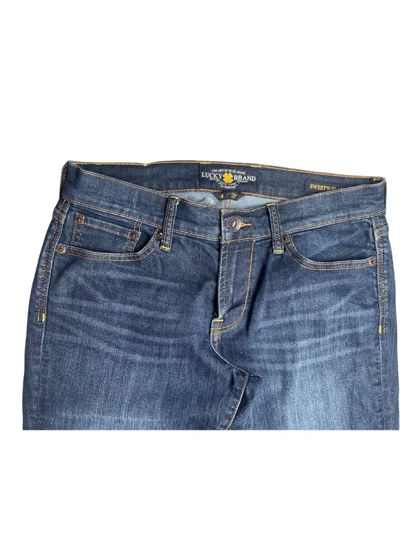 Lucky Brand Sweet'N Flare Jeans Women's 4/27 Medium Wash Stretch Bootcut Flare - Image 3