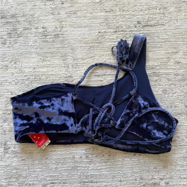 Red Carter Purple Velvet Bikini Top (Size Small) - Image 5