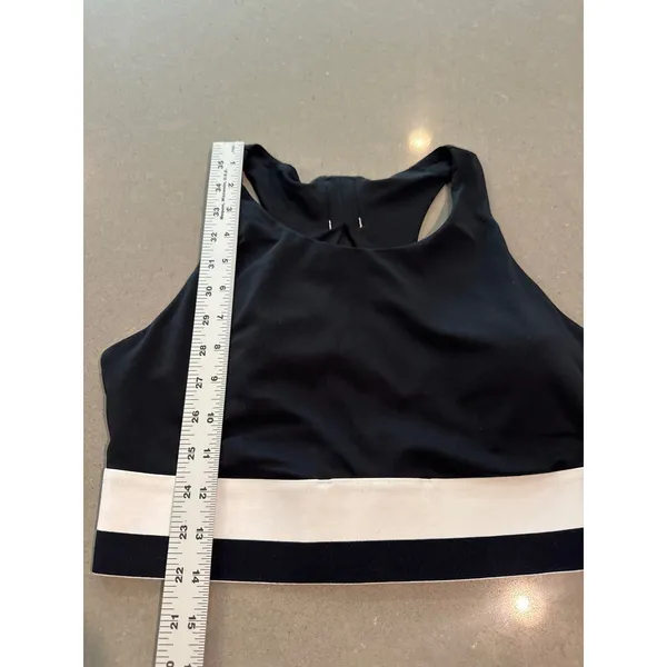 Fabletics Black High‎ Neck Racerback Sports Bra Activewear no tag, small - Image 2