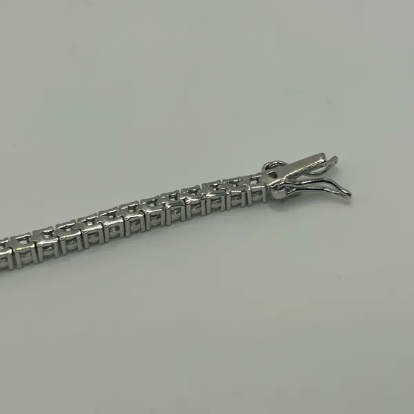 Kay Jewelers Moissanite Tennis Bracelet Gold 3mm 7 Inch Brand New VVS1 Crazy Shine No Pass - Image 7