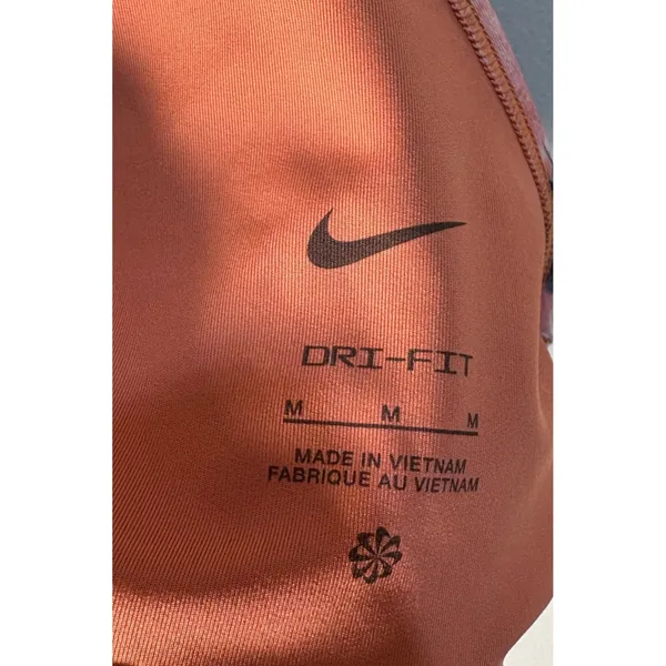 Nike Air Dri Fit Sports Bra‎ Multi Color Abstract Print Racerback Medium - Image 4