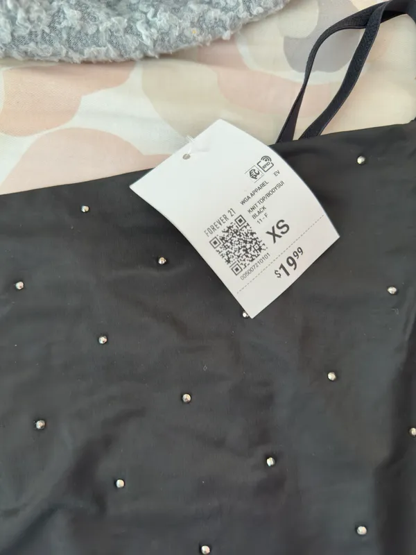 Rhinestone Cami Bodysuit - Image 3