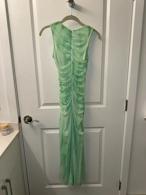 ZARA Printed Tulle Dress Midi - Image 4