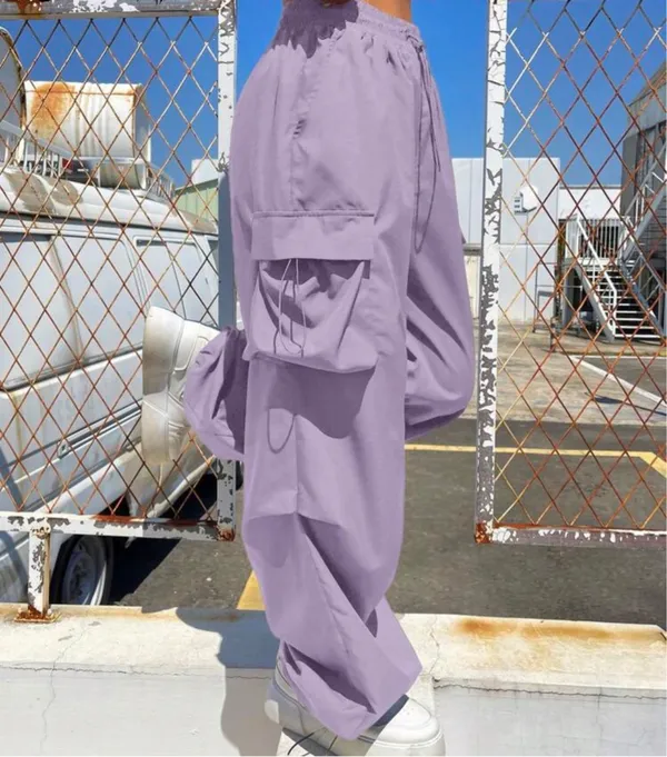 purple parachute pants - Image 2
