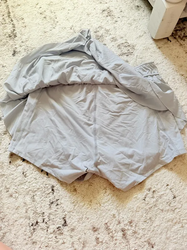 grey athletic skirt Gray Size L - Image 3