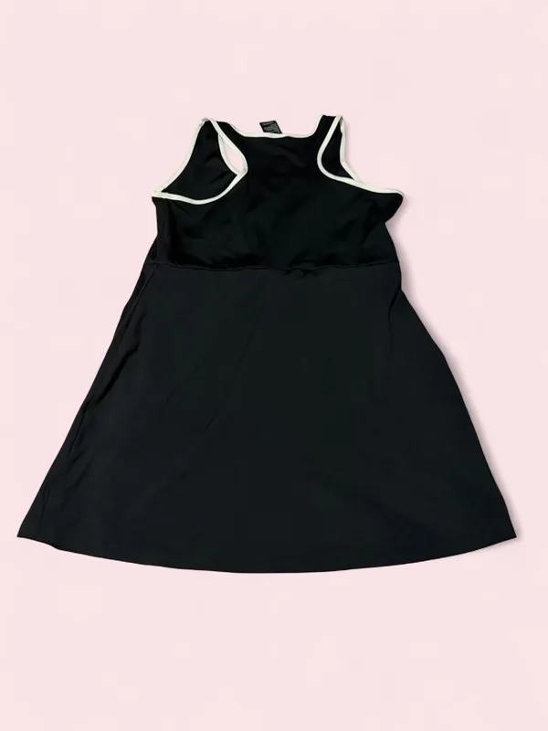 Disney Mickey Mouse Black Dress with Pink and White Accents with hidden shorts - Image 2
