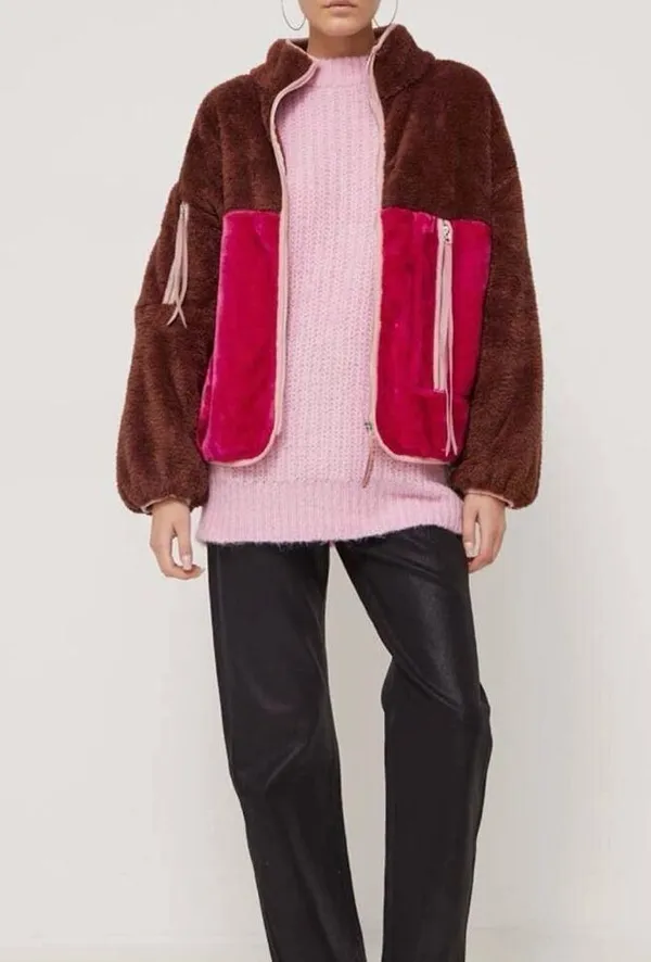 Marlene Sherpa Fuzzy Fur Jacket Size Medium NWT - Image 2