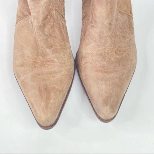 BRUNO MENEGATTI‎ Soft Leather Brown Boots 7 Tan - Image 4