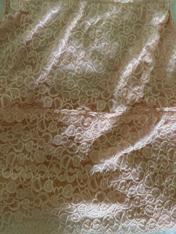 Pink heart lace cami Size M - Image 2