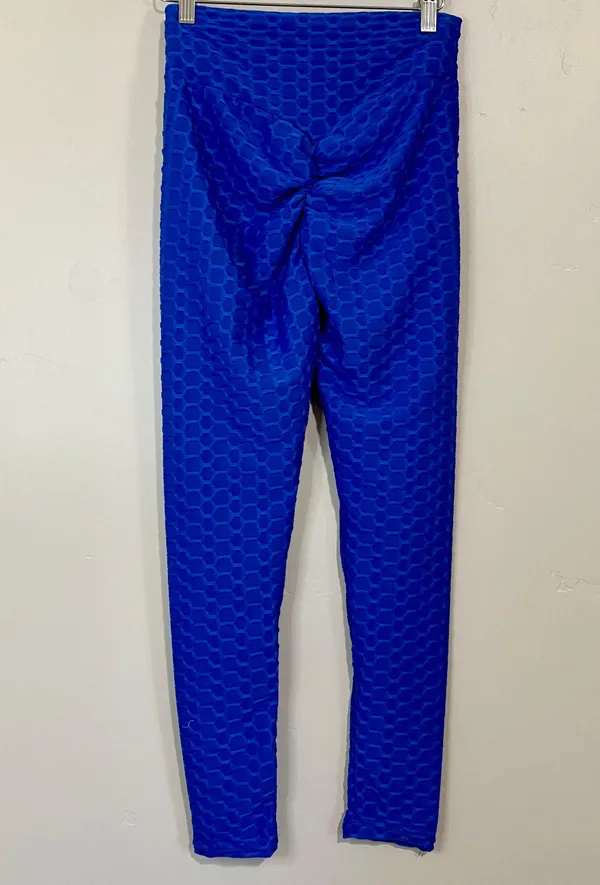 Women’s Butt Lifting Yoga Activewear Pants Leggings Blue NWT TikTok Leggings - Image 8