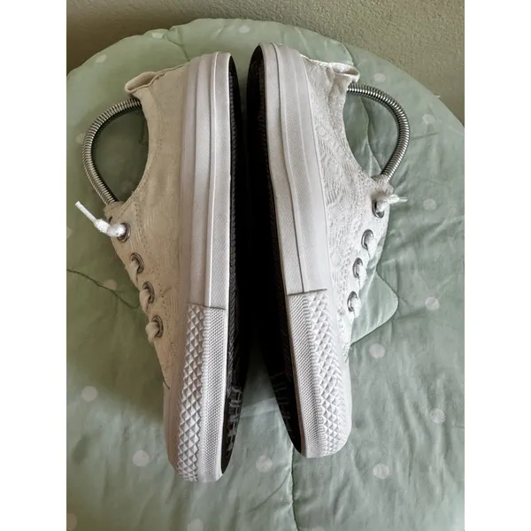Converse All Star Shoreline Sneakers White Low Top Lace Up Textile Womens US 8 - Image 13