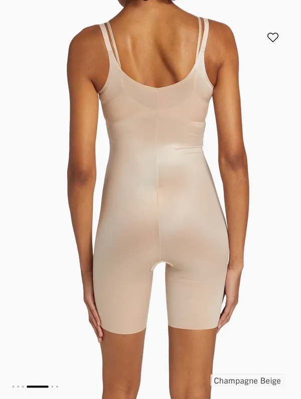 Spanx  Thinstincts 2.0 Open-Bust Mid-Thigh Bodysuit - Image 2