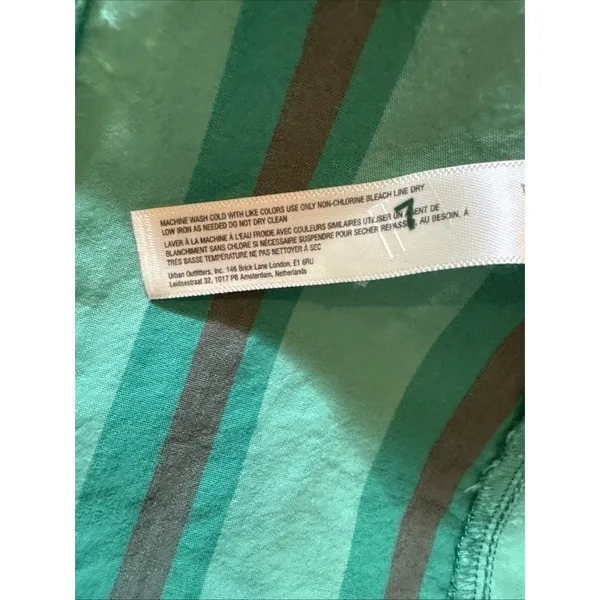 Free People Free-est Green Striped Coconut Top Side Tie Size XS Boho Hippie - Image 8