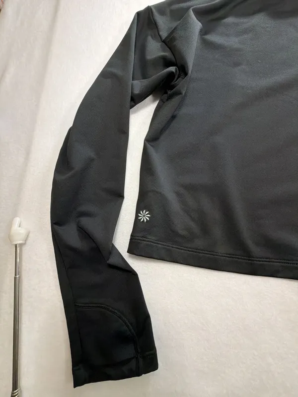 Athleta Whistler Mock Neck Long Sleeve Sz S Black Layers Winter Snowy Outdoors - Image 9