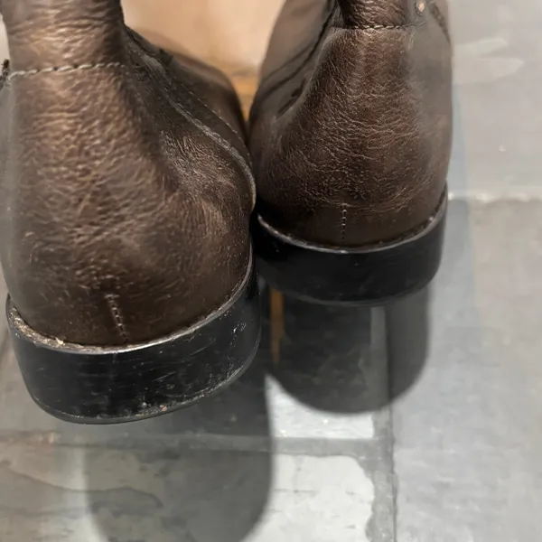 Frye Anna D Ring Brown Leather Knee High Boots - size 9.5M - Image 5