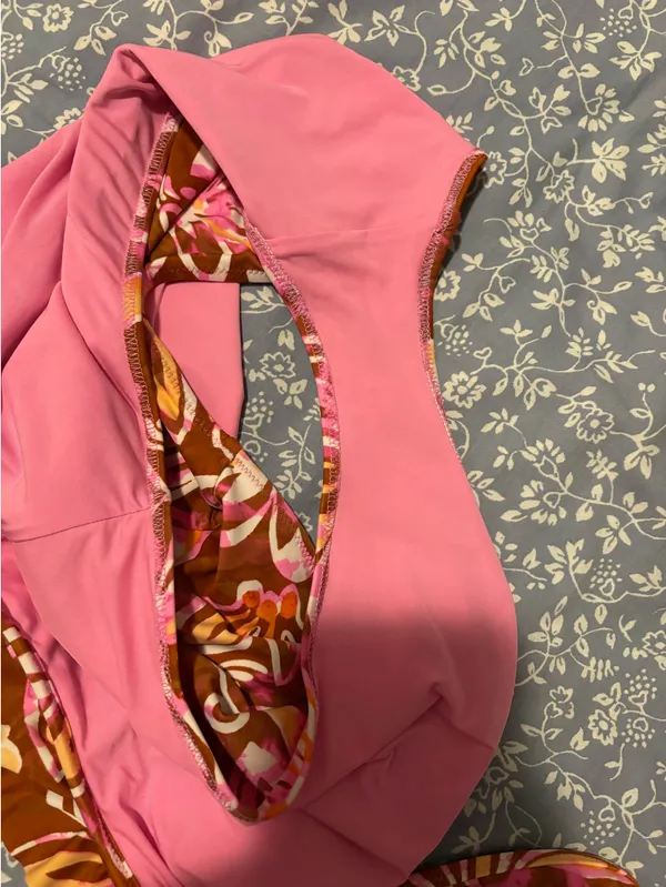 Aerie Monokini Floral Print One Piece Swimsuit - size large - Image 4