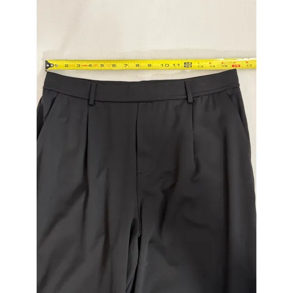 Halara Wide leg pleated black pants size LT - Image 6