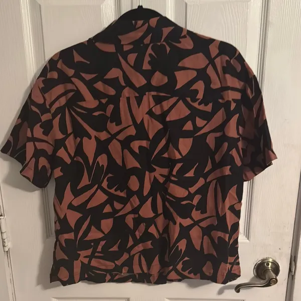 a new day Black and Brown Patterned Top - Image 6