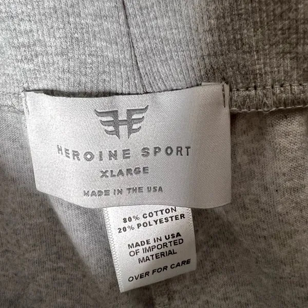 Revolve Heroine Sport Velour Velvet Grey Boost Pull on Shorts - Image 7