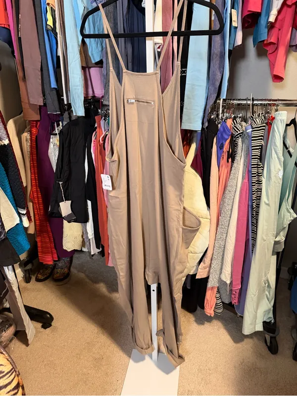 Free people movement hot shot onesie jumpsuit mocha latte nwt $70 - Image 2
