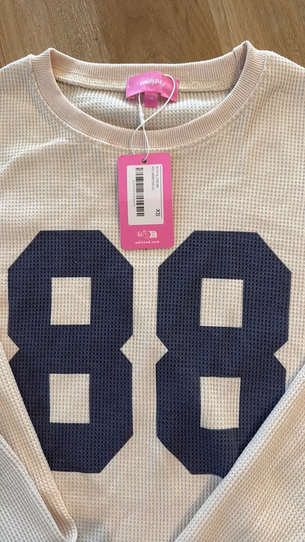 Edikted Waffle Crop Top - Image 3