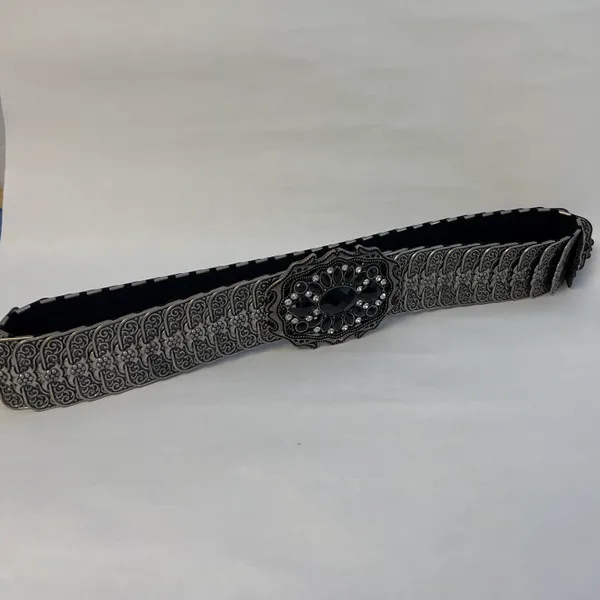 Vintage Metallic Belt NWOT Gray - Image 3