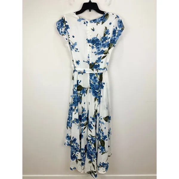 Lulus French Countryside White Floral Print High Low Dress Cocktail Small NWT - Image 8