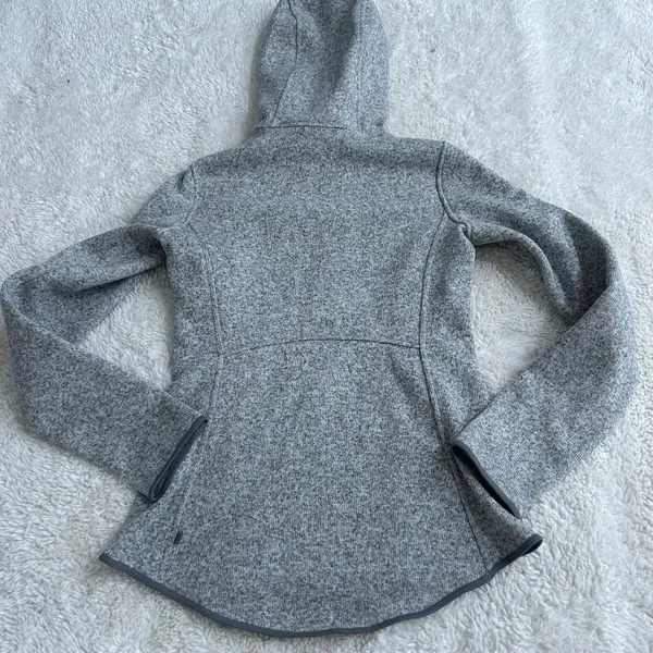 Lululemon Women Fleece & Thank You Pullover Heather Grey 4 Yoga Athleisure Luxe - Image 3