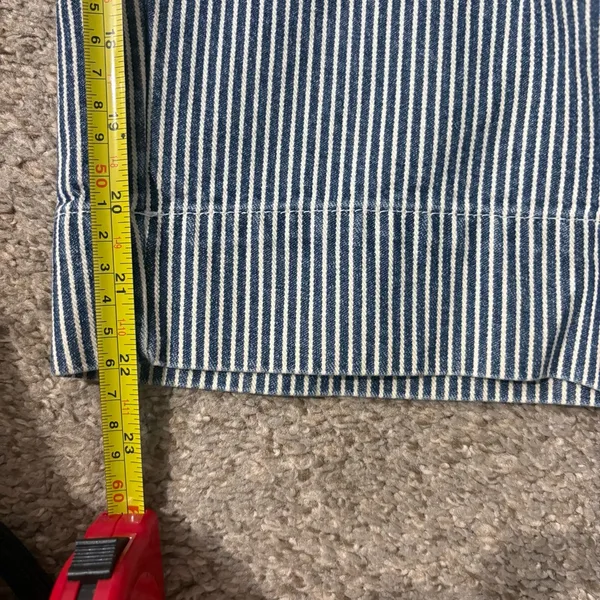 Jones New York Blue and White Striped Jeans - Image 9