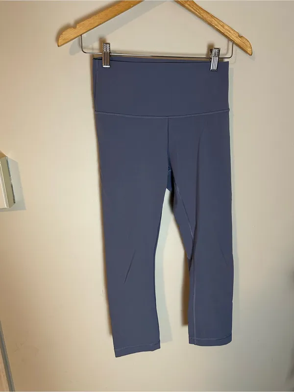 Lululemon Align Crop *21" Cadet Blue 6 - Image 5