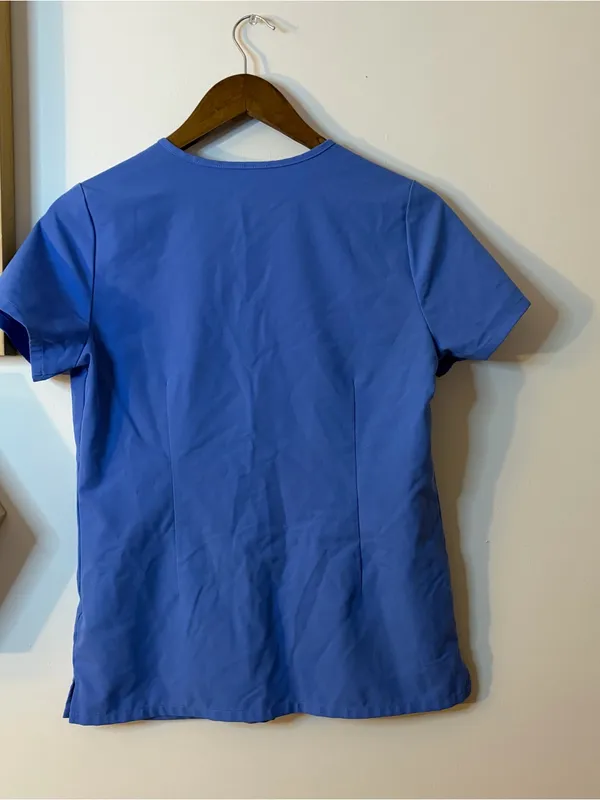Figs Technical Collection Blue Scrub Top XS - Image 3