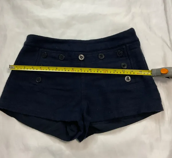 Nautical Button Font Sailor Shorts Size 28 Lined - Image 4