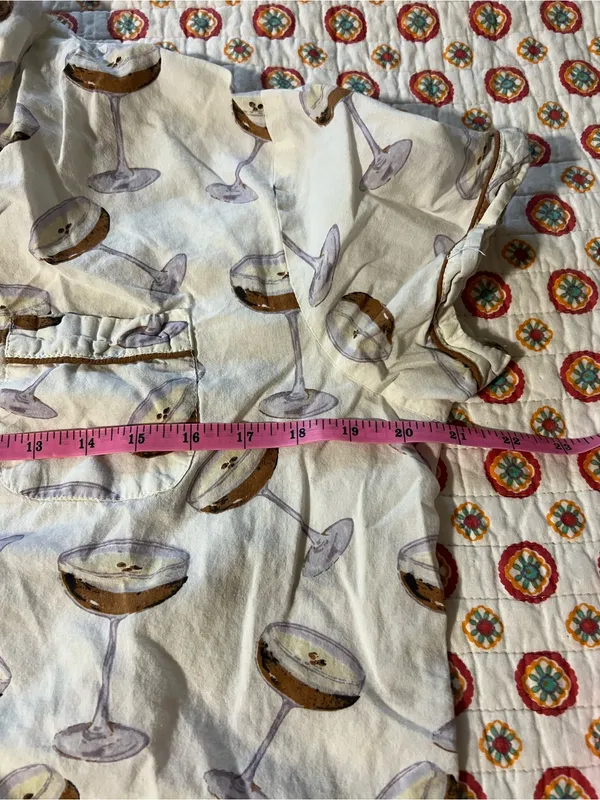 Crafted By Mahogany Espresso Martini Pajama Set size large - Image 5