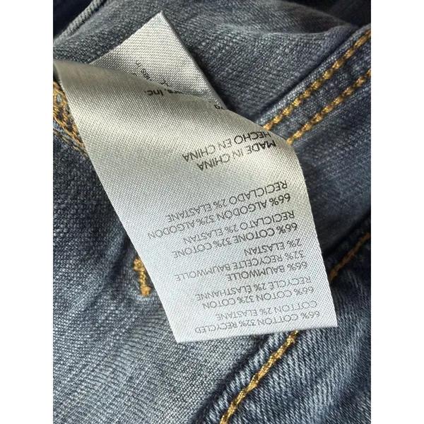 Anthropologie Pilcro The Icon Flare Jeans Women's Size 30 Blue Patch Pockets Y2K - Image 12