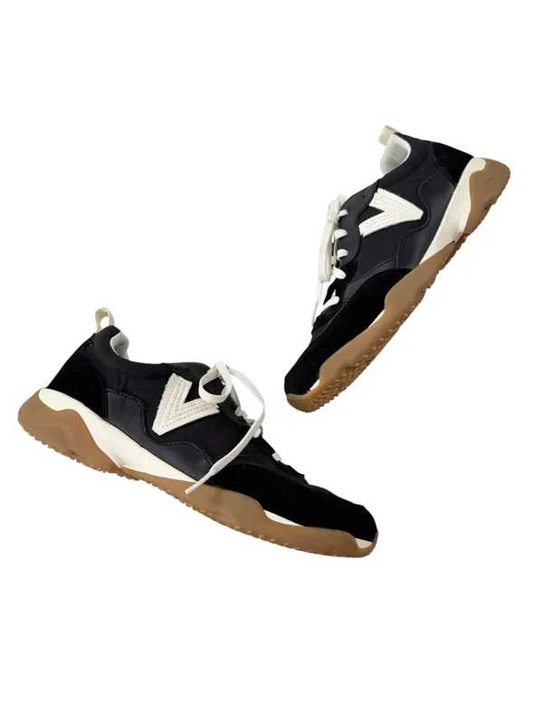 Vionic Walk Glide Sneaker Suede Trim Black Cushioned Size 9 - Image 3