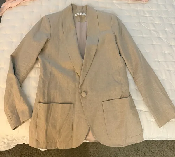 Amanda Uprichard linen blazer in size M - worn once! - Image 2