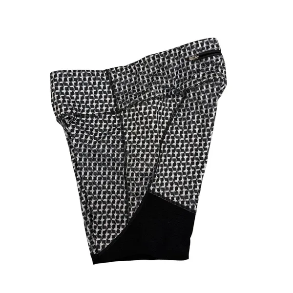 Athleta Active Vivid Velocity Black White Athletic Bike Shorts Size Small - Image 4