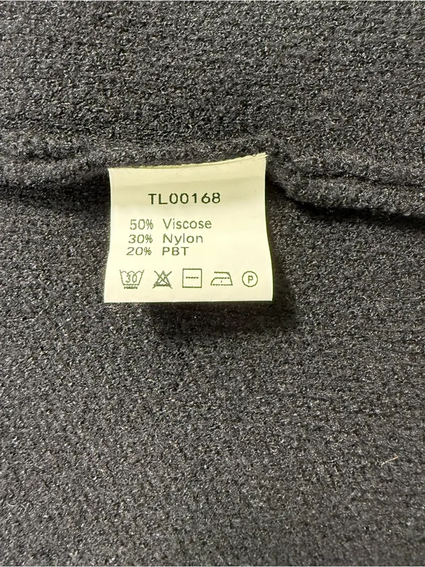 Black Cardigan Coatagin with Front Pockets size Large - Image 6