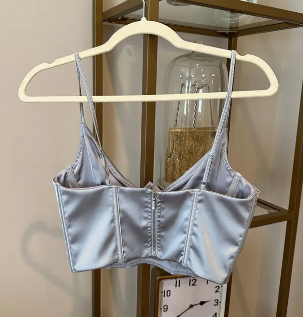 White Fox blue corset top - Image 3