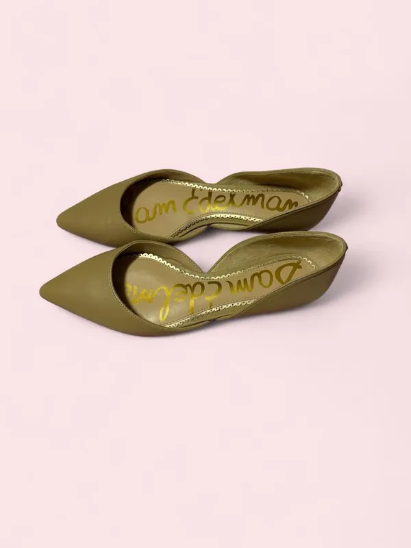 Sam Edelman Tan Pointed D'Orsay Flats - Sleek Point Toe - Image 5