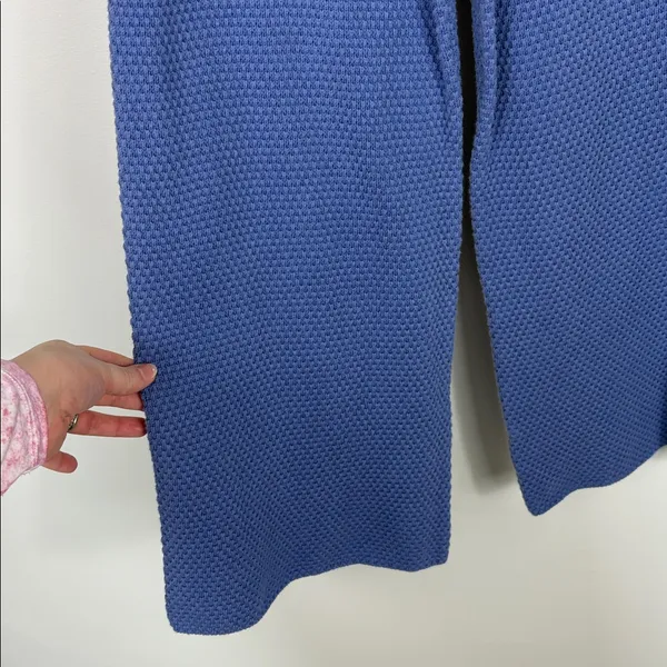Free People Beach Hailee Wide Leg Pants Knit Women’s Size Small Periwinkle Blue - Image 9
