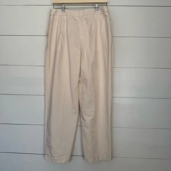 Zara Women’s Large Cream Pants Trousers - Image 2