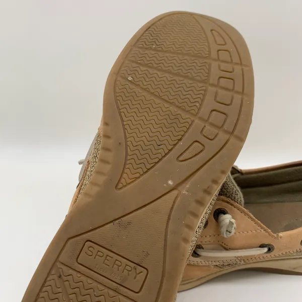 Sperry Rosefish Linen Boat Shoe Size 7.5 - Image 8
