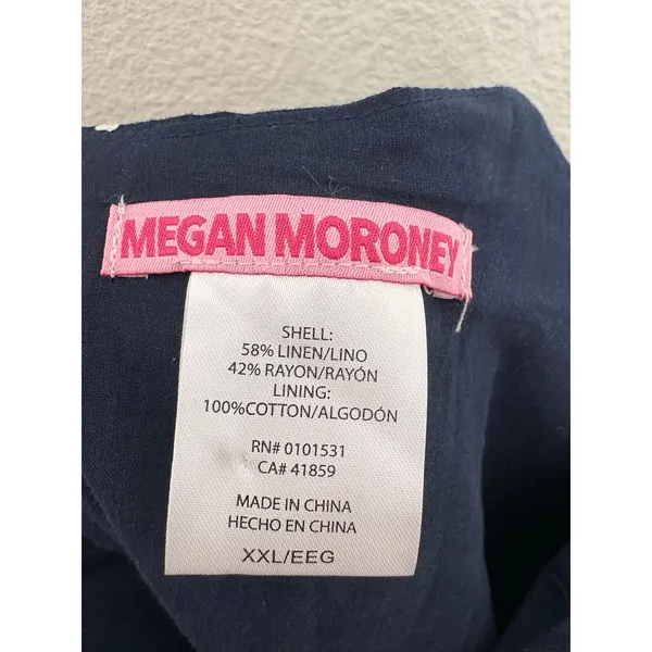 Megan Moroney Blue Polka Dot Corset Mini Dress Size XXL Off Shoulder Heart Retro - Image 6
