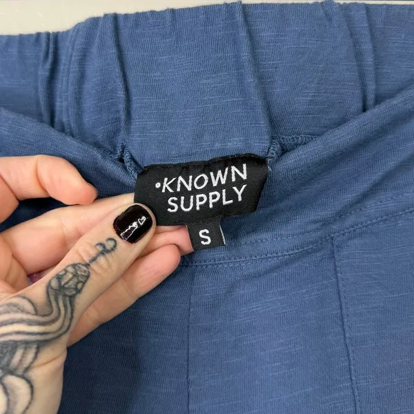 Known Supply Lead Blue Sequoia Organic Cotton Classic Comfy Lounge Pants Small - Image 9